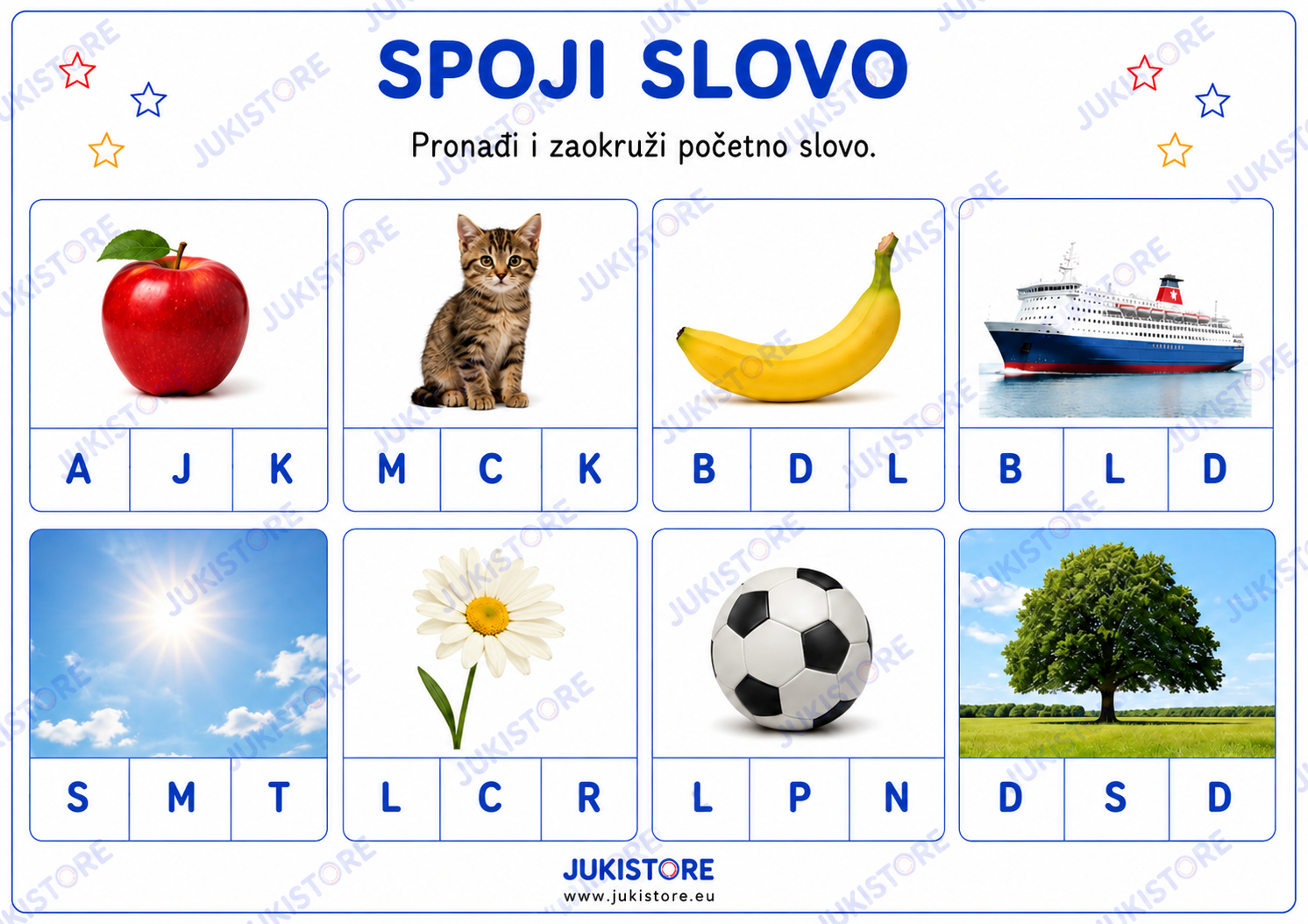 Mudra slova – aktivnosti za učenje slova| PDF za printanje