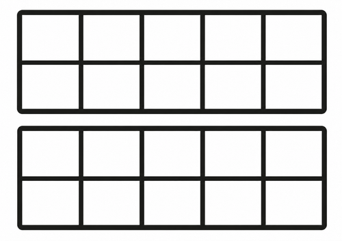 Montessori ten frame PDF za ispis
