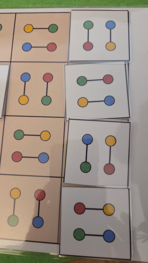 Montessori logička igra – Povezivanje boja i uzoraka za djecu | Juki Store