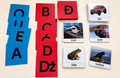 Montessori sandpaper letters za učenje slova