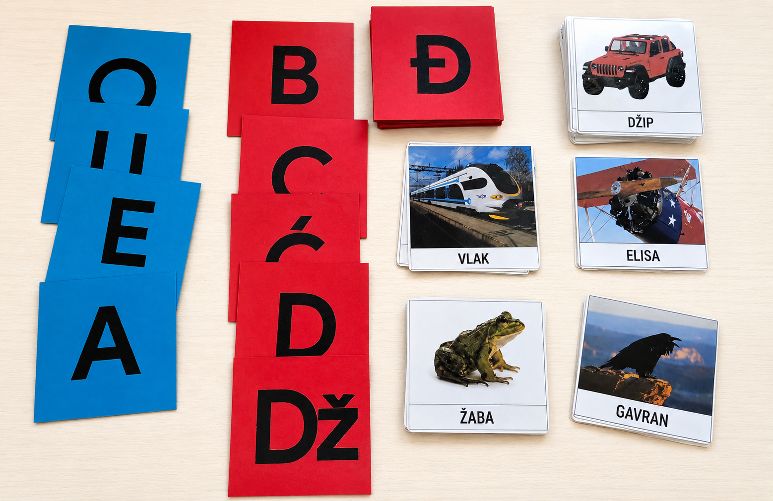 Montessori sandpaper letters za učenje slova