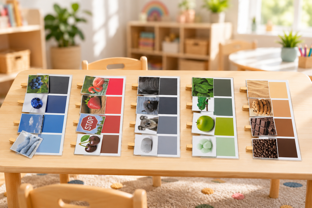 Montessori kartice nijansi boja za djecu