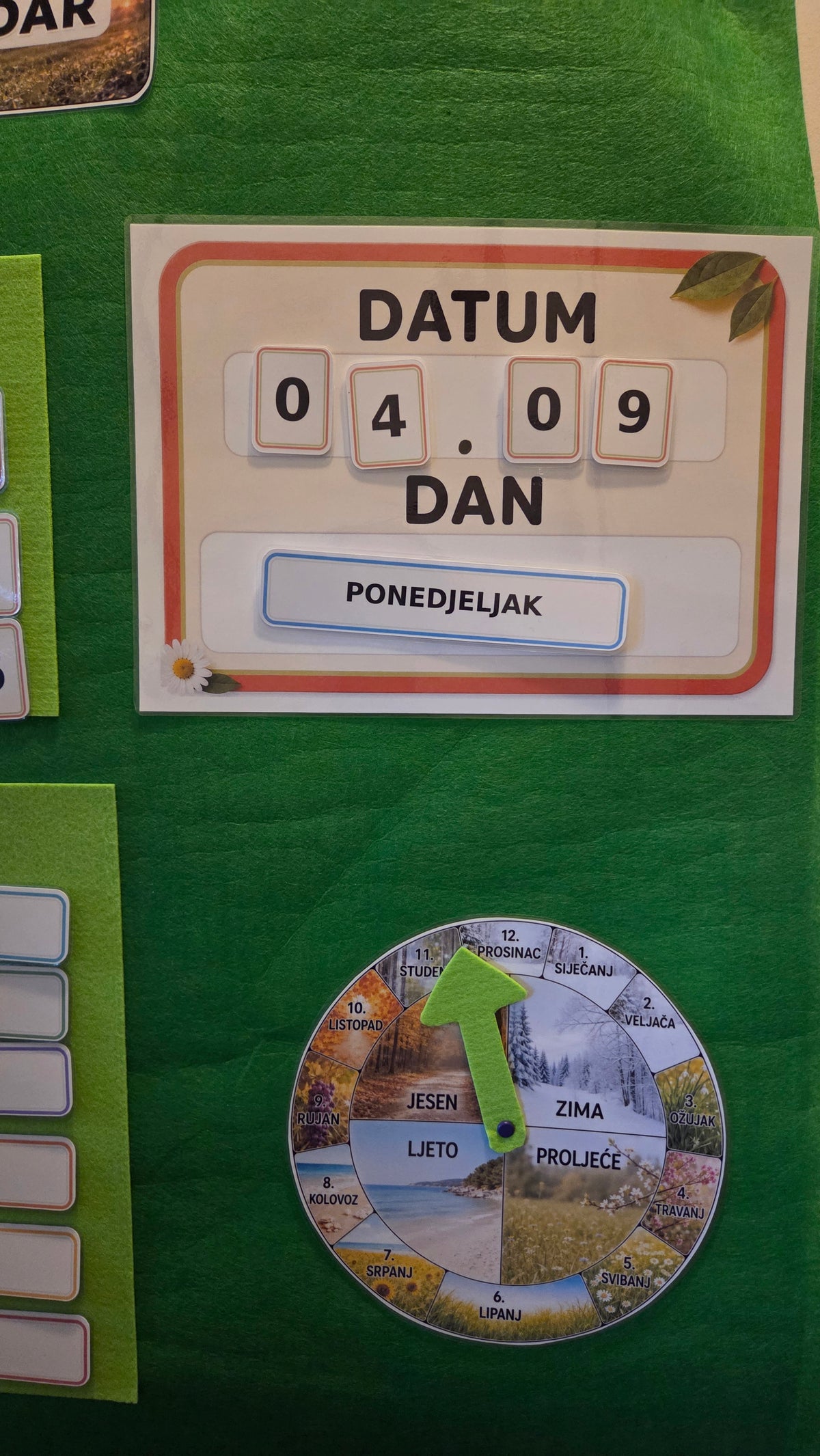 NAŠ KALENDAR veliki interaktivni pano za djecu