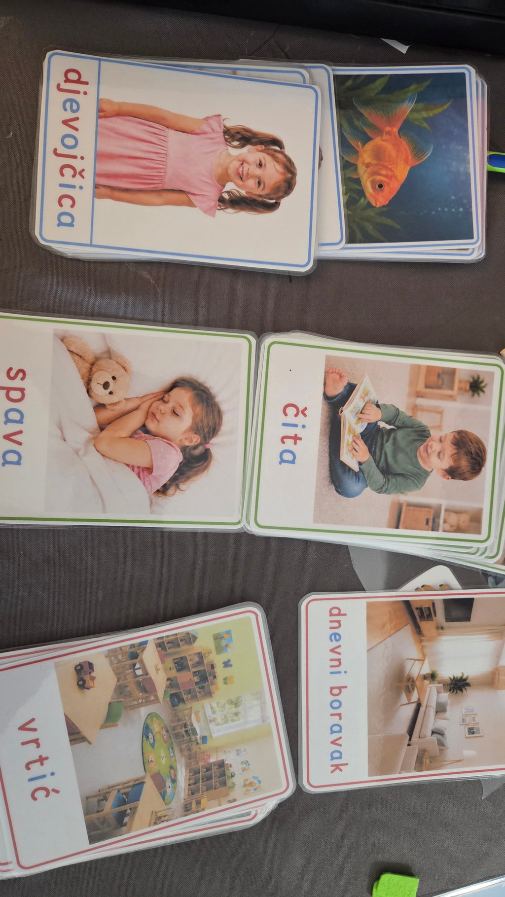 Kartice za pričanje – Montessori edukativne kartice za razvoj govora | 36 kartica u 3 vrećice | Logopedski materijal