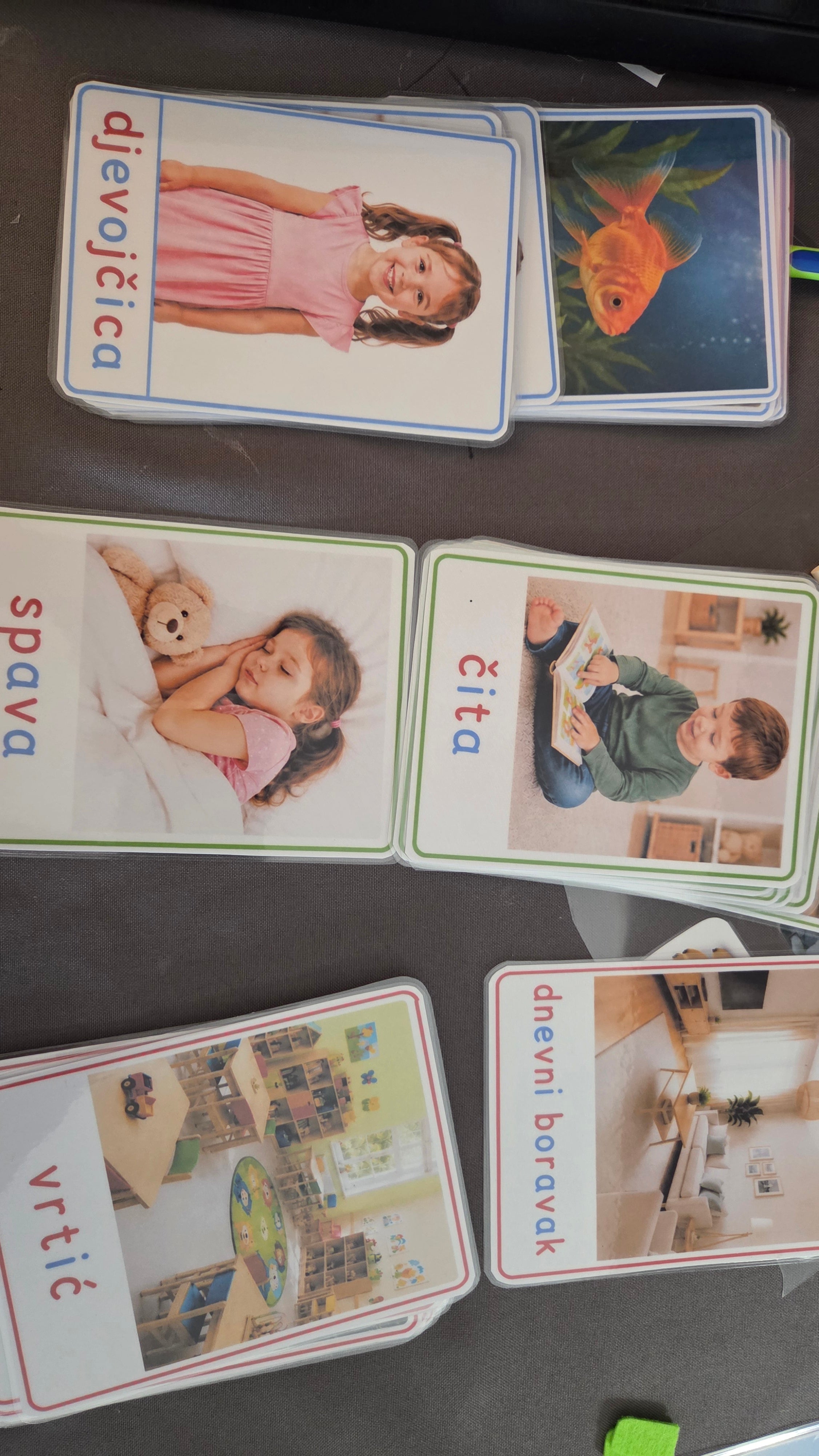 Kartice za pričanje – Montessori edukativne kartice za razvoj govora | 36 kartica u 3 vrećice | Logopedski materijal