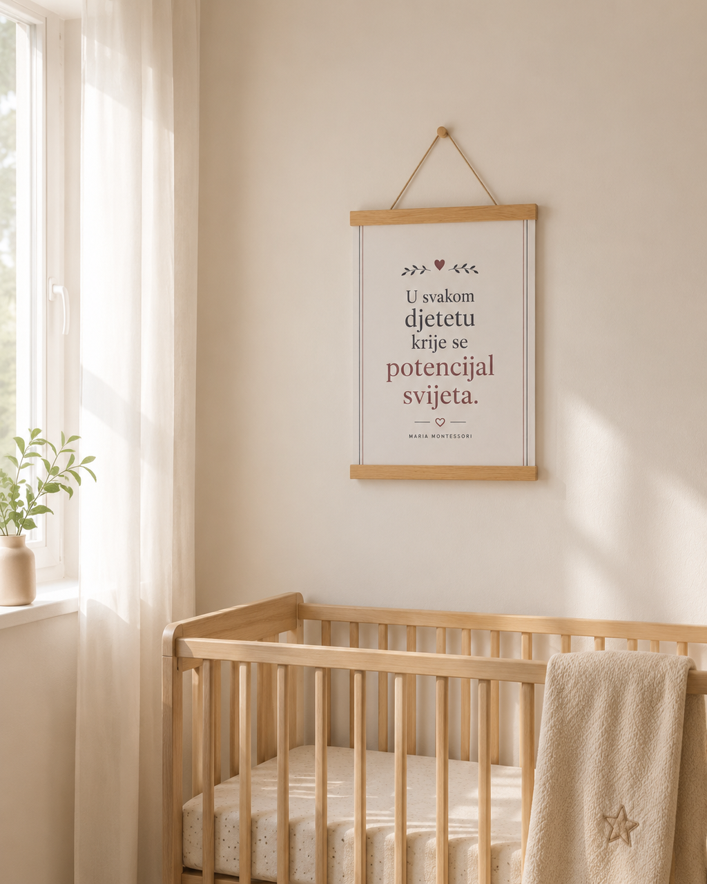 Montessori dekoracija za dječju sobu