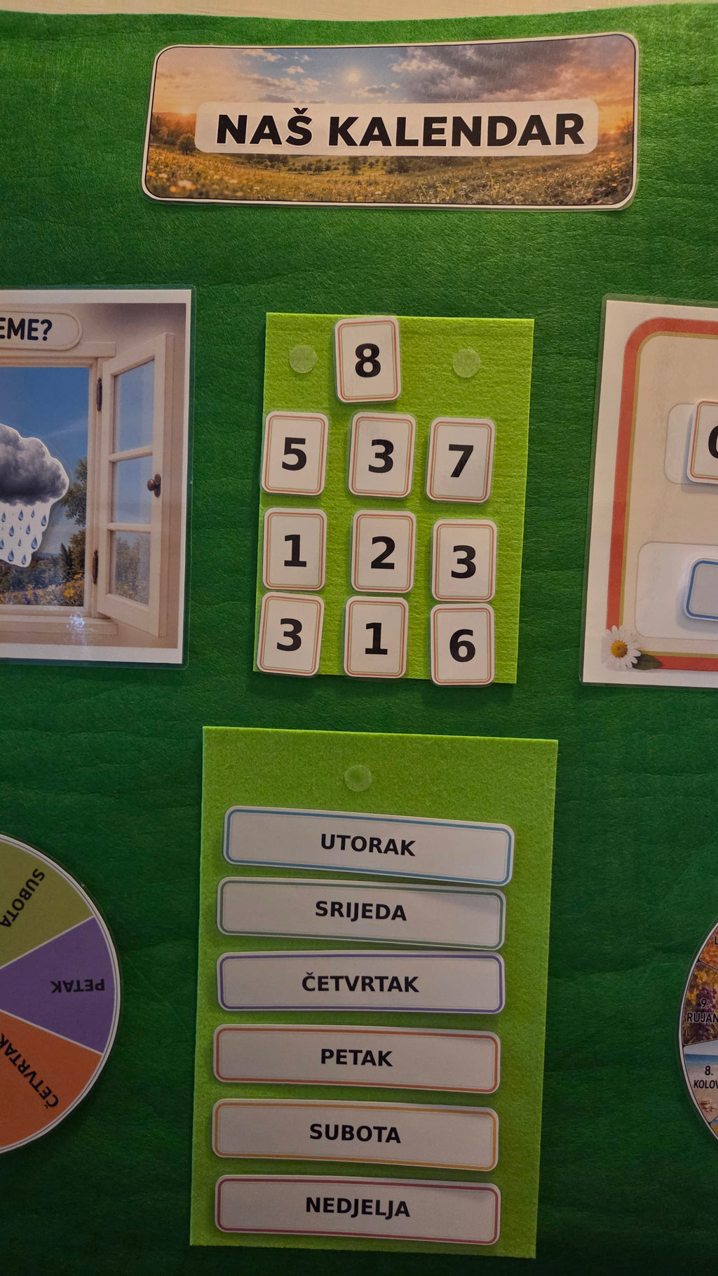 NAŠ KALENDAR veliki interaktivni pano za djecu