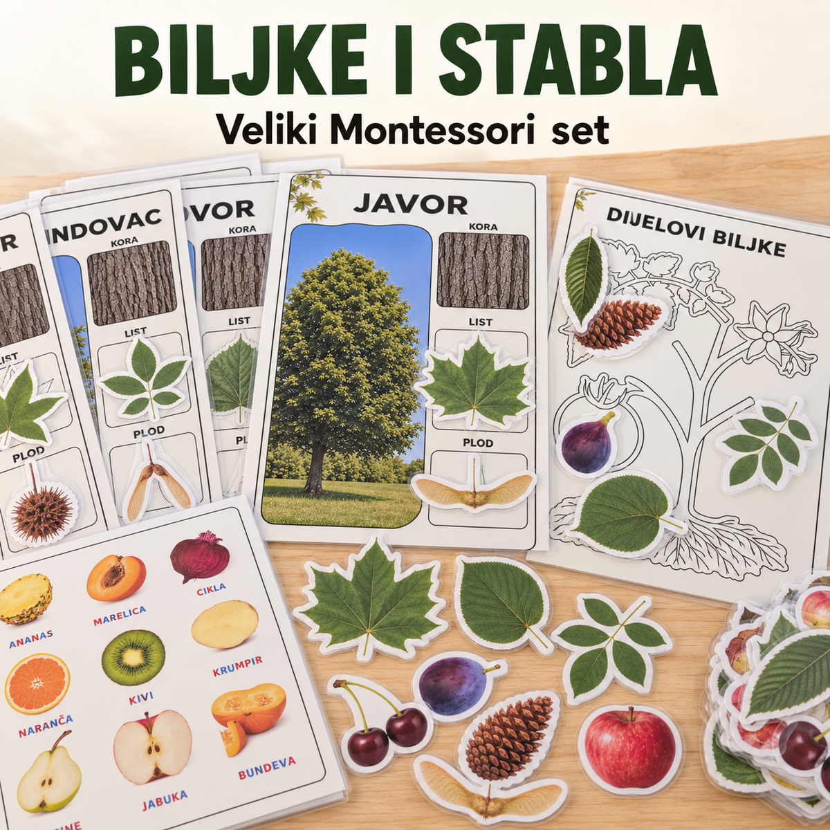 BILJNI SVIJET – VELIKI MONTESSORI SET