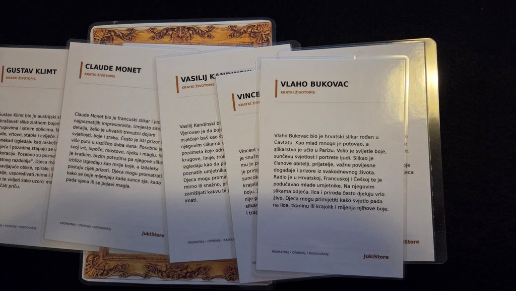 Montessori muzej - set umjetnika i umjetničkih djela bez panoa