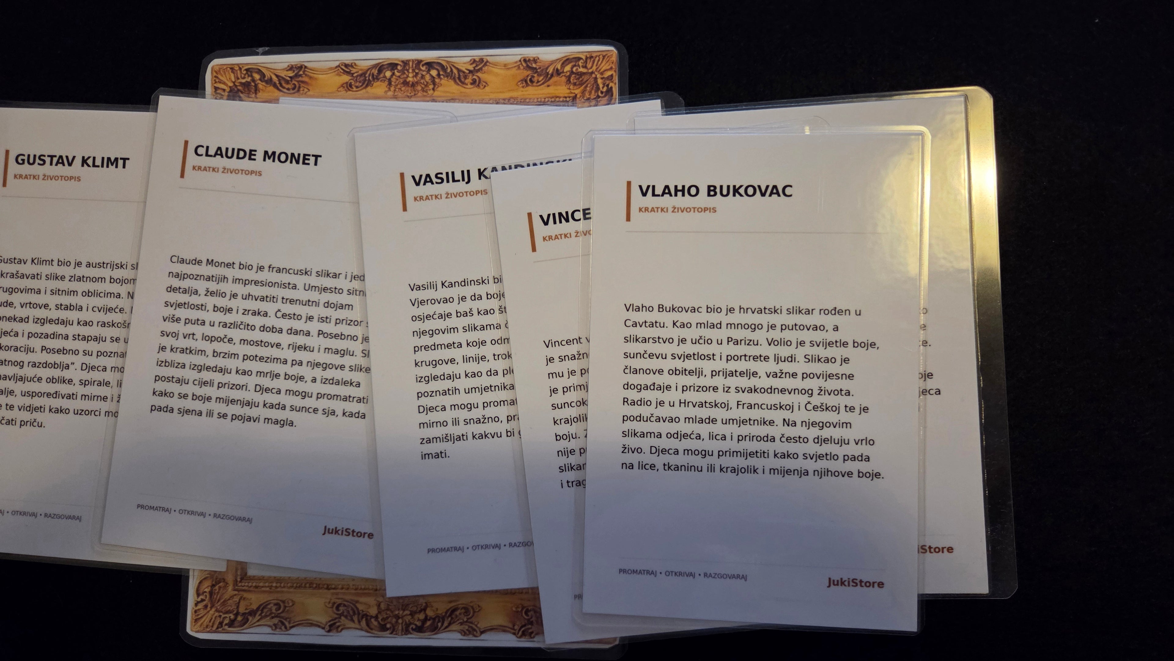 Montessori muzej - set umjetnika i umjetničkih djela bez panoa