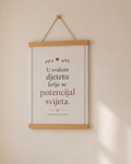 Montessori dekoracija za dječju sobu