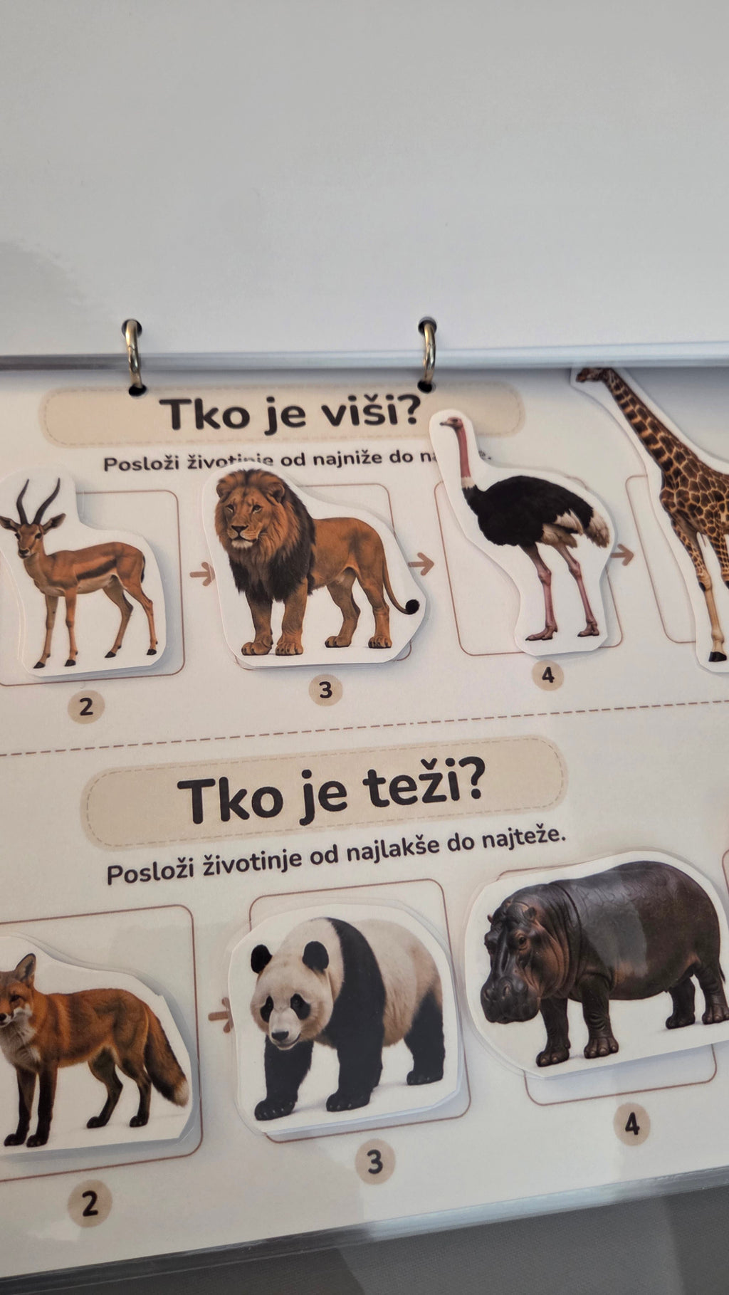 Montessori edukativni set o životinjama za djecu