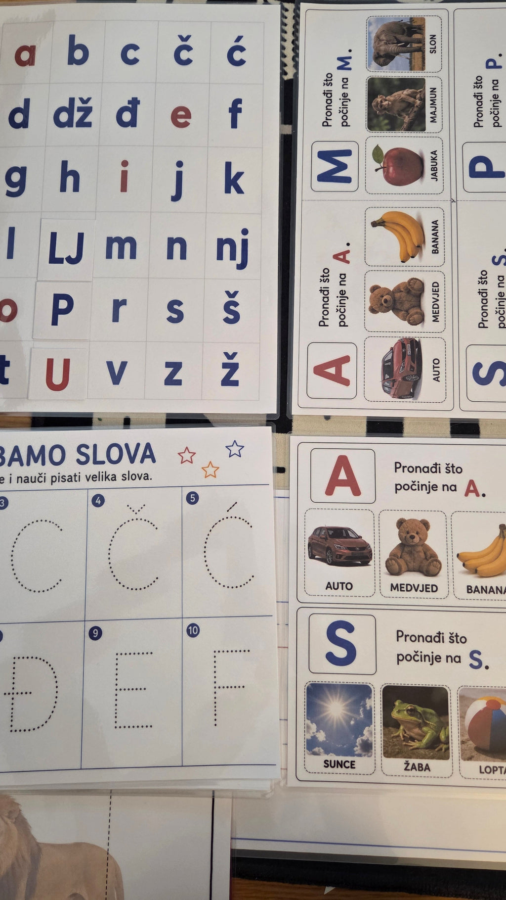 Montessori edukativni set slova i predčitalačkih vještina – Mudra s(l)ova
