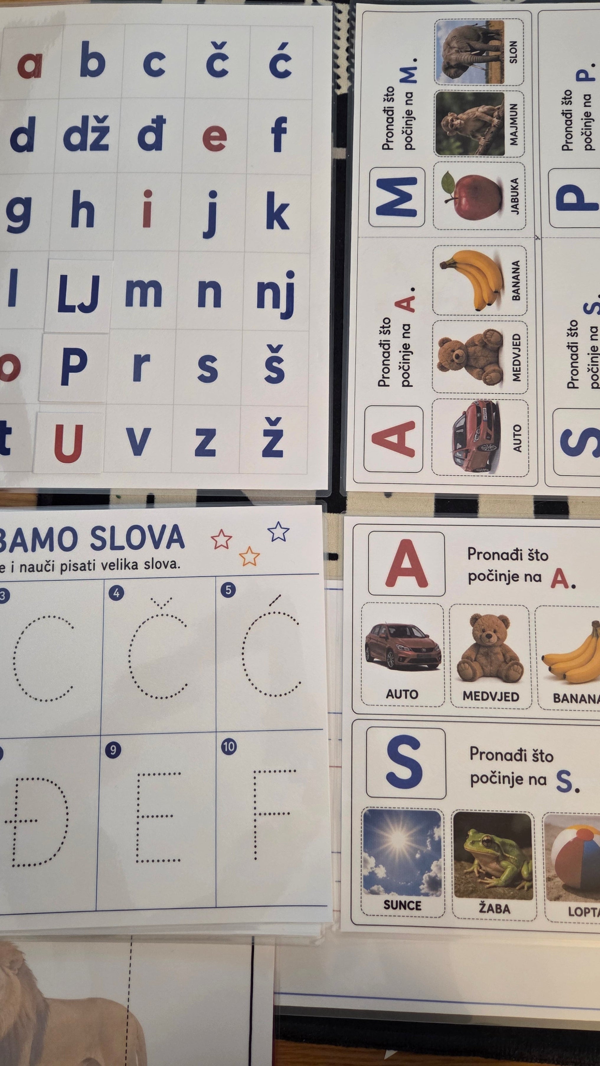 Montessori edukativni set slova i predčitalačkih vještina – Mudra s(l)ova