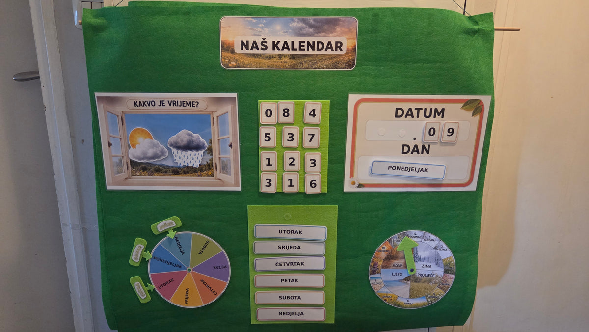 NAŠ KALENDAR veliki interaktivni pano za djecu