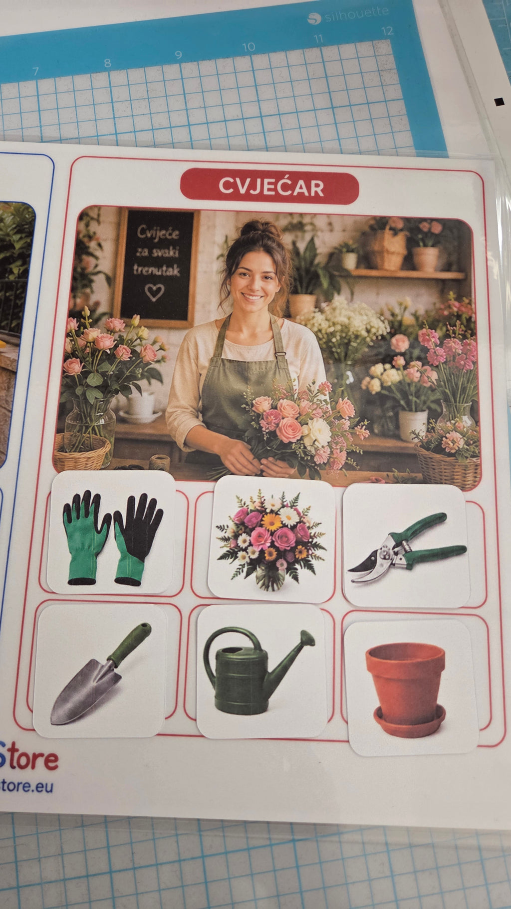 Edukativne kartice Zanimanja - 12 zanimanja za djecu (84 kartice + 4 postera)