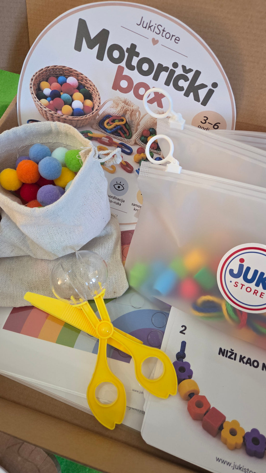 MOTORIČKI BOX – edukativne Montessori aktivnosti za razvoj motorike 3–6 godina