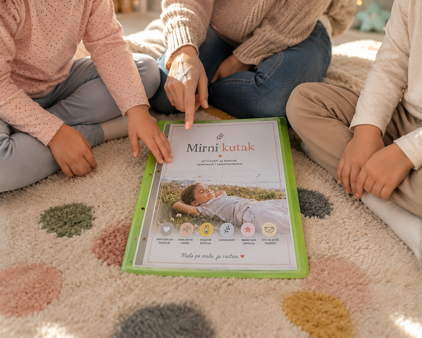 Montessori set emocije i mirni kutak za djecu