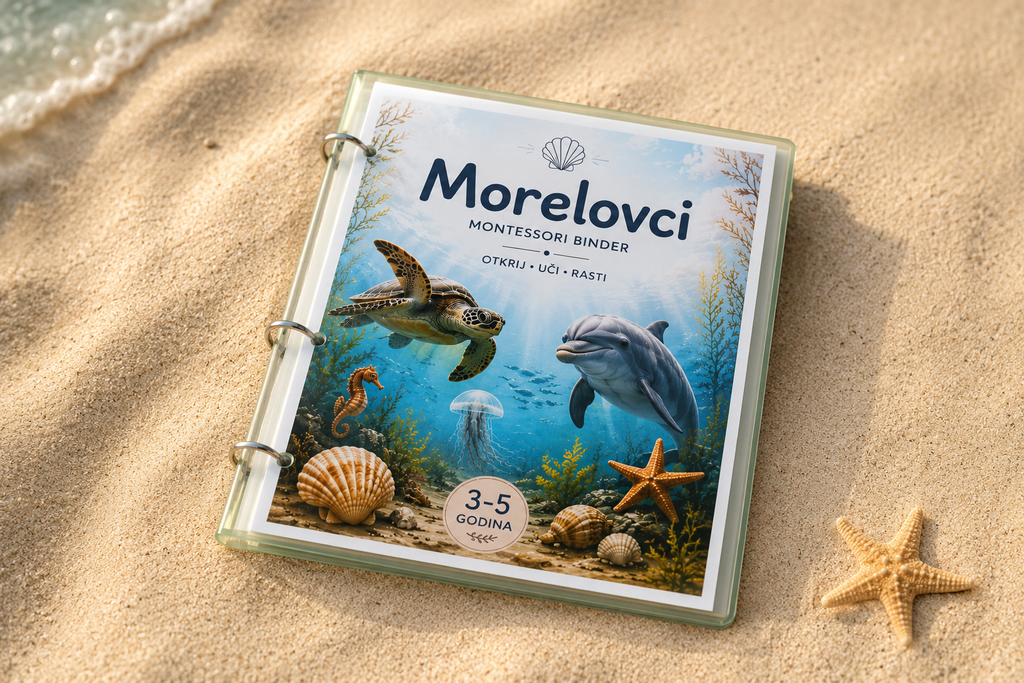 Montessori set more i morski svijet za djecu 3–5 godina