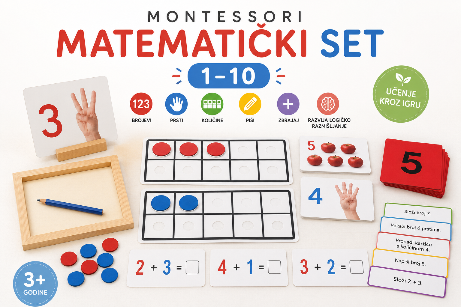 Montessori matematički edukativni set