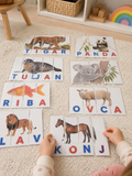Montessori puzzle riječi za početno čitanje