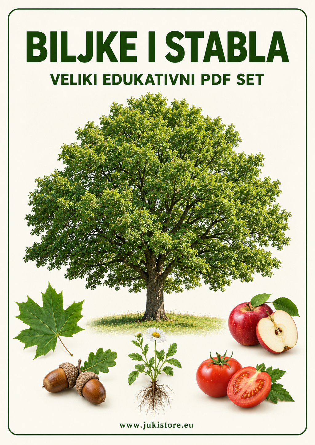 BILJKE I STABLA – VELIKI EDUKATIVNI SET | PDF za printanje